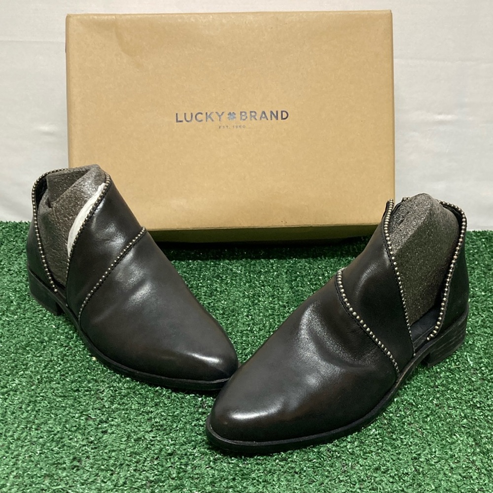 Lucky Brand Black Prucella booties women’s size 8.5 (OKPM-07-106)